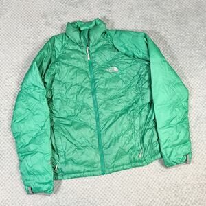 THE NORTH FACE Green Lightweight North Face Puffler Jacket Full Zip Wmns XL